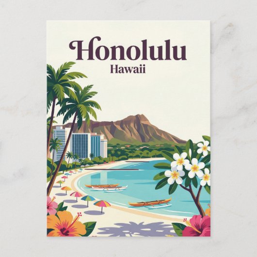 Honolulu VSAVertaling: Honolulu VS is incorrect, t Briefkaart (Voorkant)