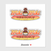 Honolulu Wiki-Wiki Pendelbus Sticker (Vel)