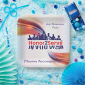 Honor2Serve-borden Papieren Bordje (Feest)