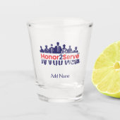 Honor2Serve Shot Glas (Voorkant)