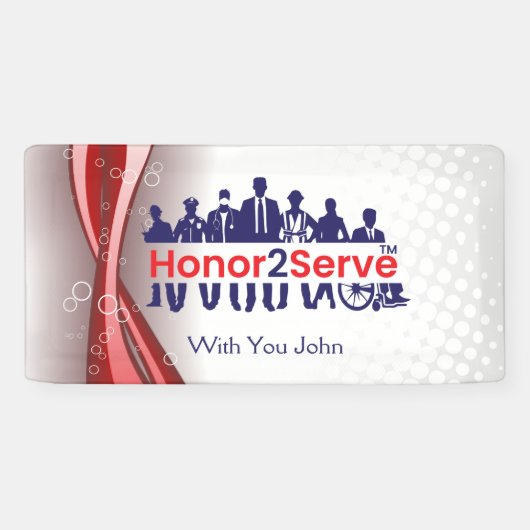 Honor2Serve Spandoek (Horizontaal)