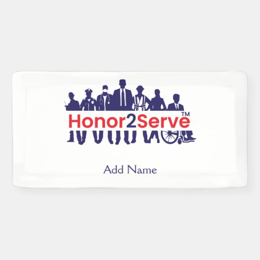 Honor2Serve Spandoek (Horizontaal)