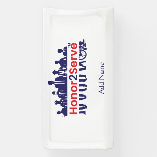 Honor2Serve Spandoek (Verticaal)