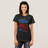 Honor and Courage Firefighter Fire Dept Fire Truck T-shirt (Voorkant volledig)