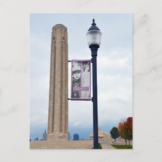 Honor Banner, Liberty Memorial, Kansas City, MO. Briefkaart (Voorkant)