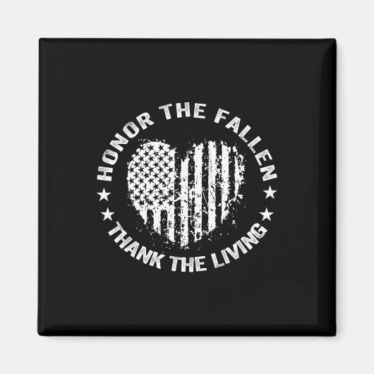 Honor de allen bedankt het levende hart D Magneet (Voorkant)