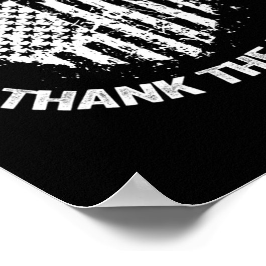 Honor de allen bedankt het levende hart D Poster (Hoek)