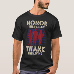 Honor de allen bedankt het levende patriottische M T-shirt