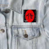 HONOR DE FUKUSHIMA 50 VIERKANTE BUTTON 5,1 CM (In situ)