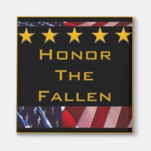 Honor de Gestallen Militaire Tribute Magneet (Voorkant)