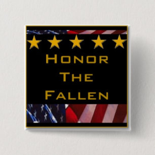 Honor de Gestallen Militaire Tribute Vierkante Button 5,1 Cm