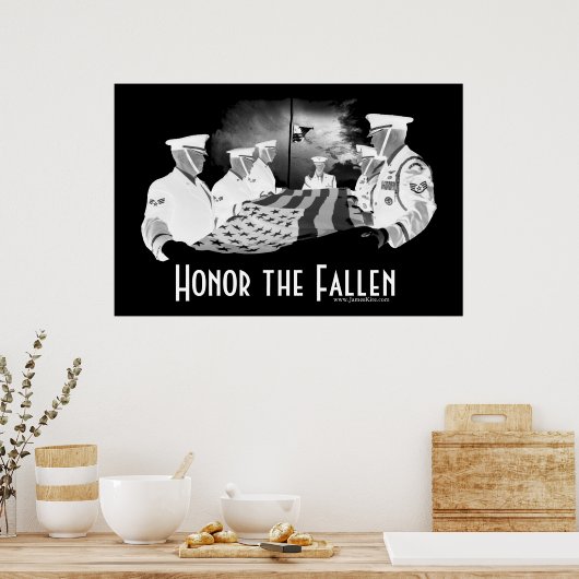 Honor de slachtoffers poster (Keuken)