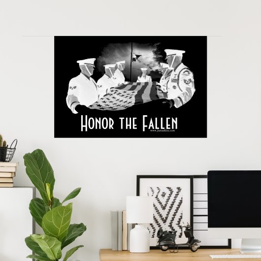 Honor de slachtoffers poster (Thuiskantoor)