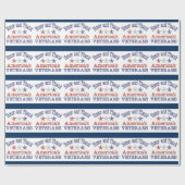 Honor en dank Amerikaanse veteranen Cadeaupapier (Vlak)