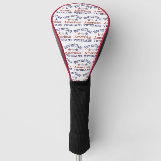 Honor en dank Amerikaanse veteranen Golfheadcover (Voorkant)