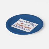 Honor en dank Amerikaanse veteranen Papieren Bordje (Gekanteld)