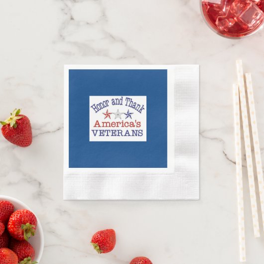 Honor en dank Amerikaanse veteranen Servet (Insitu)