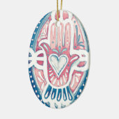 Honor en moed keramisch ornament (Links)