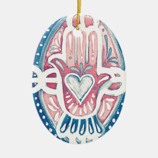 Honor en moed keramisch ornament (Voorkant)