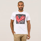 Honor | Familia | Respeto | t-shirt Dos Gallos Roo (Voorkant volledig)
