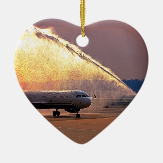 Honor Flight Heart Shape Ornament (Voorkant)
