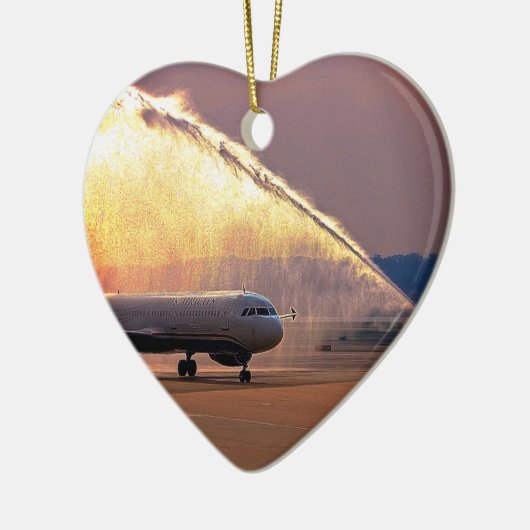 Honor Flight Heart Shape Ornament (Links)