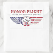 Honor Flight Stickers Bedankt voor uw service (Tas)