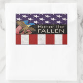 Honor het Gestallen leger Rechthoekige Sticker (Tas)
