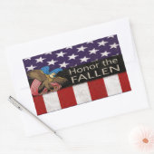 Honor het Gestallen leger Rechthoekige Sticker (Envelop)
