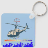 Honor in every thread light blue sleutelhanger (Achterkant)