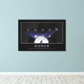 Honor: Inspirerend prijsopgave Canvas Afdruk (Insitu (Houten vloer))