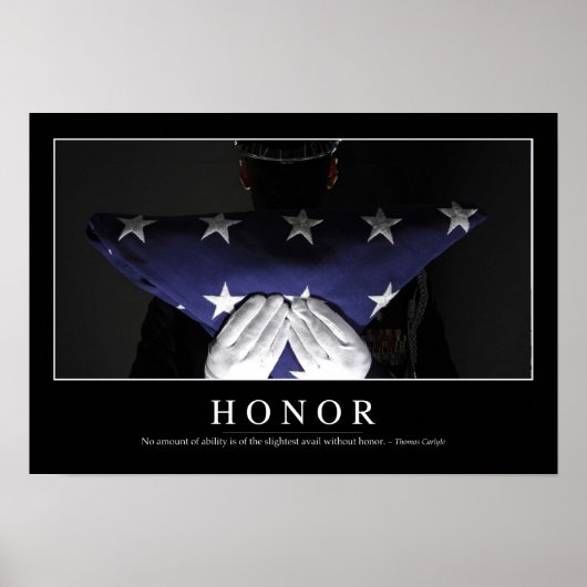 Honor: Inspirerend prijsopgave Poster (Voorkant)