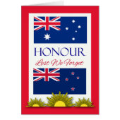 Honor, Lest We Vergeet het, Australian New Zealand (Voorkant)