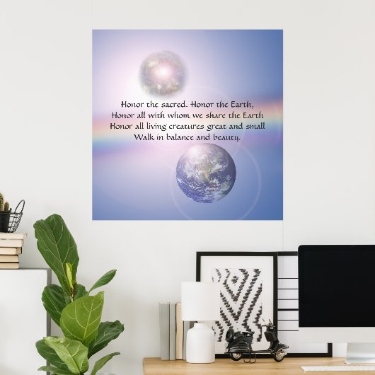 Honor Life, Alle levens Poster (Thuiskantoor)