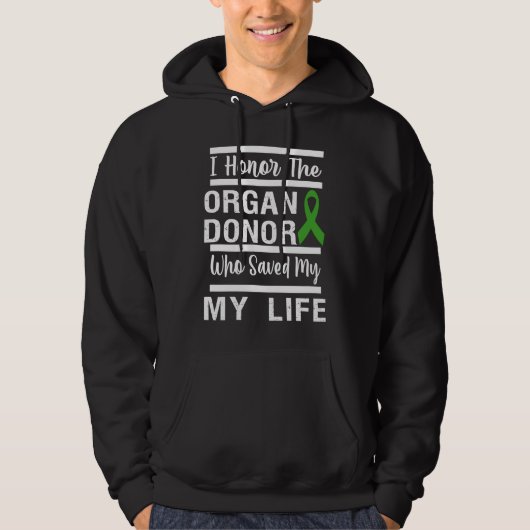 honor organ donor dad mom greatful donate life kid hoodie (Voorkant)
