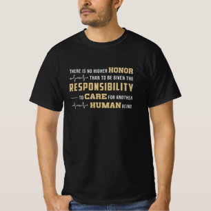Honor Paramedic Fits Aid Ambulance EMS EMT Funny T-shirt