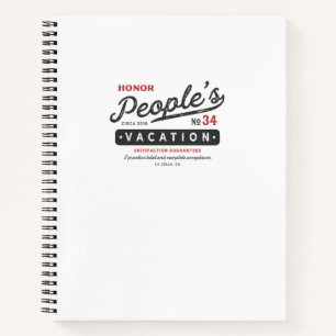 Honor People's Vacation Notitieboek