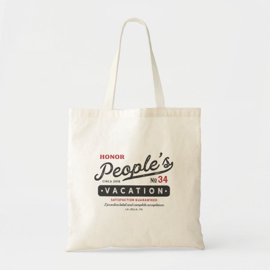 Honor People's Vacation Tas (Voorkant)