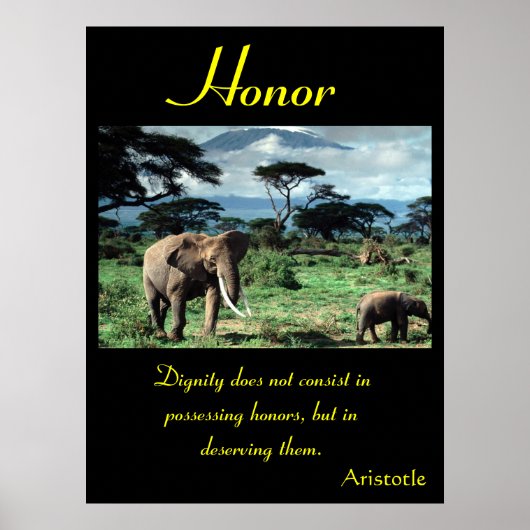 Honor Posters animal 48 (Voorkant)