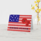 Honor & remember kaart (Gele Bloem)