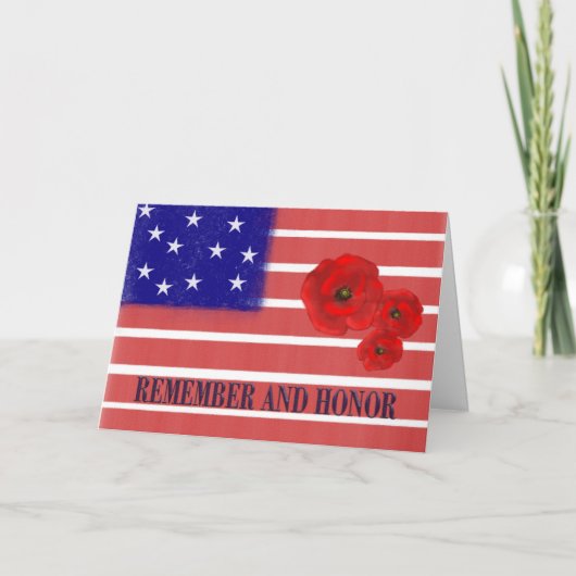 Honor & remember kaart (Voorkant)