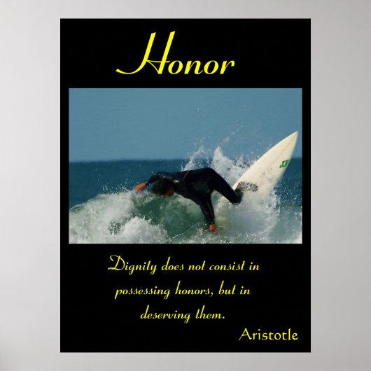 Honor rijdt op golven van atletieke excellentie poster (Voorkant)