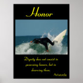 Honor rijdt op golven van atletische beheersing poster (Voorkant)