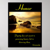 Honor roert zich te midden van het tijdloze ritme  poster (Voorkant)