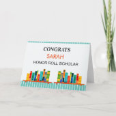 Honor Roll! Custom Report Card Congrats! Kaart (Voorkant)