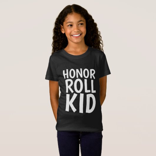 HONOR ROLL KIND KINDER T-SHIRS T-SHIRT (Voorkant volledig)