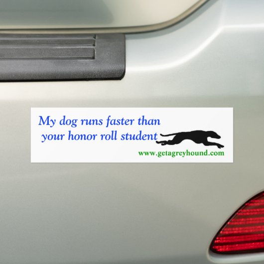 Honor Roll Student bumper sticker (Op auto)