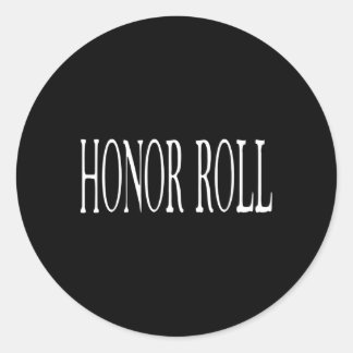 Honor Roll Student Recognition Ronde Sticker