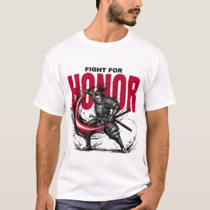 HONOR Samurai T-Shirt Japanse krijger Streetwea