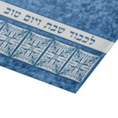 Honor Shabbat en Feestdagen Blue Challah Board Snijplank (Hoek)